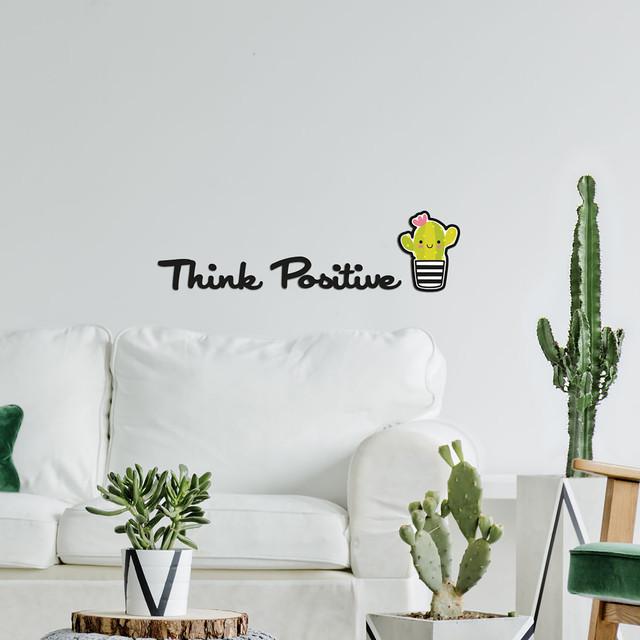 Immagine prodotto Crearreda Schiuma adesiva da parete 15x31 cm Think Positive (15 x 31 cm)