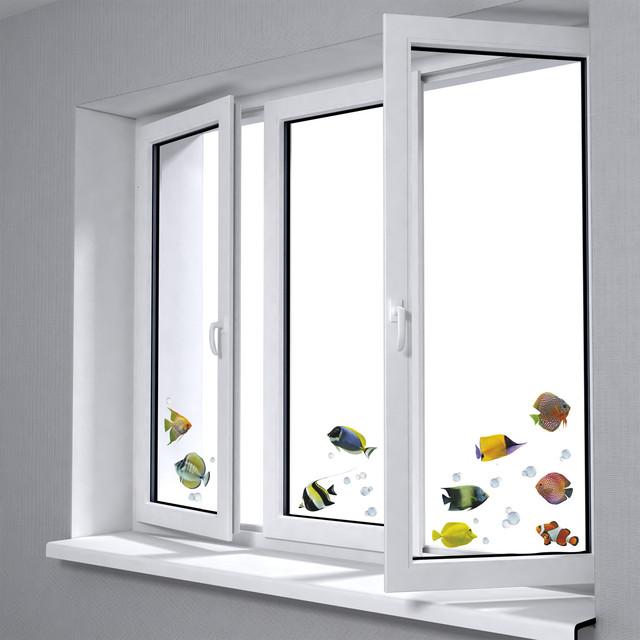 Immagine prodotto Crearreda Adesivo per finestre 31x31 cm Pesci