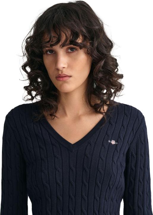 Actual product image GANT Stretch Cotton Cable V-Neck (XXL)