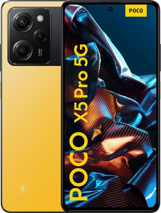 Xiaomi Poco X5 Pro (256 GB, Yellow, 6.67", Dual SIM, 108 Mpx, 5G)