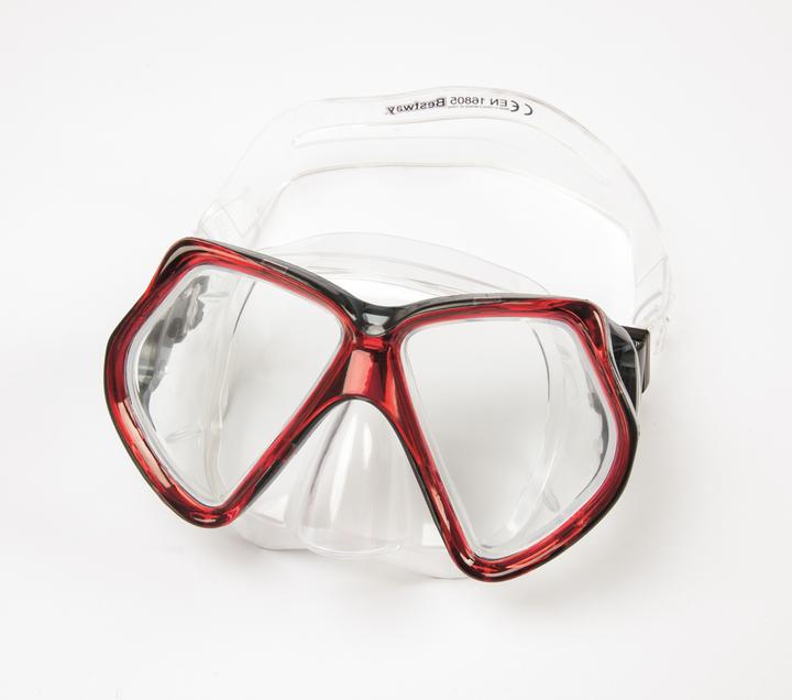 Produktbild Bestway Adult Omniview Dive Mask, Child, Full face mask, Freediving, Tempered glass, Blue, Red, Yell