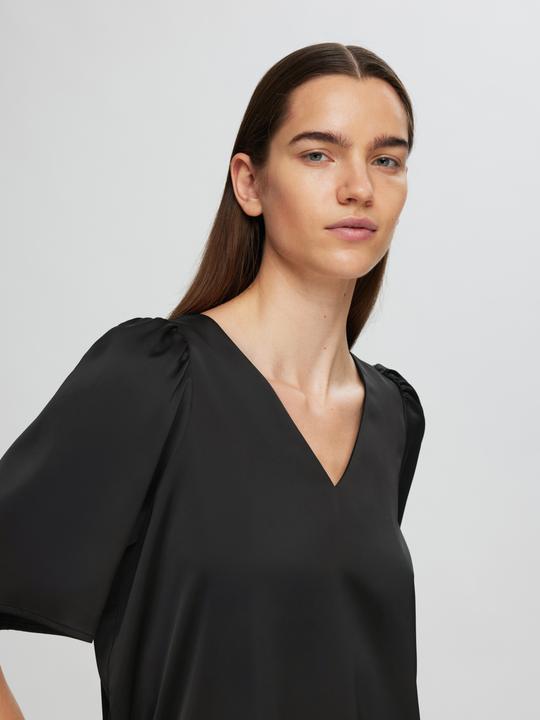 Image du produit Selected Femme Blouse en satin avec manches 2/4 (38)