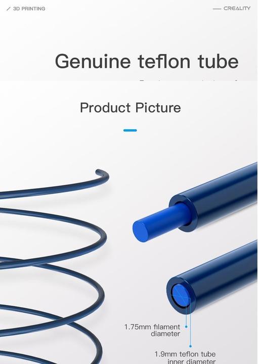 Actual product image Creality Teflon Hose Capricorn Kit 2 m (Hose)