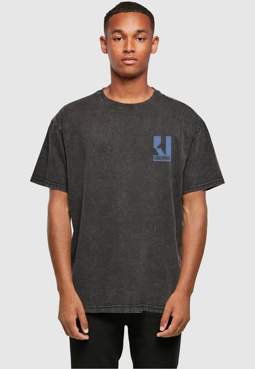 Actual product image Merchcode Lewis Capaldi - Tour grabsheet 3 Acid Washed Oversize Tee - 113795 (3XL)