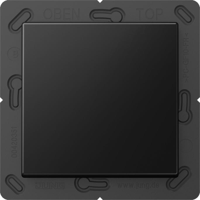 Produktbild JUNG ENO A 590 SWM Funk-Wandsender 2-Kanal graphitschwarz matt