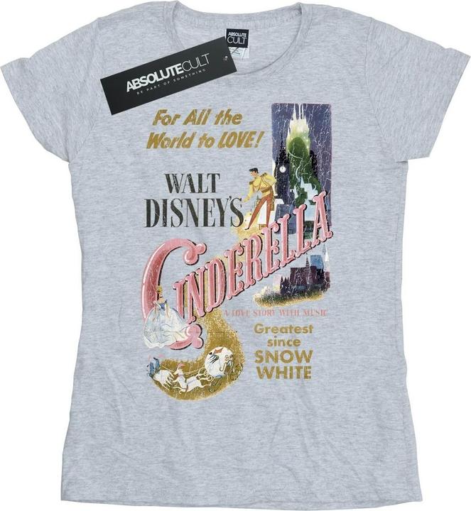 Disney Princess Cinderella Retro Poster TShirt