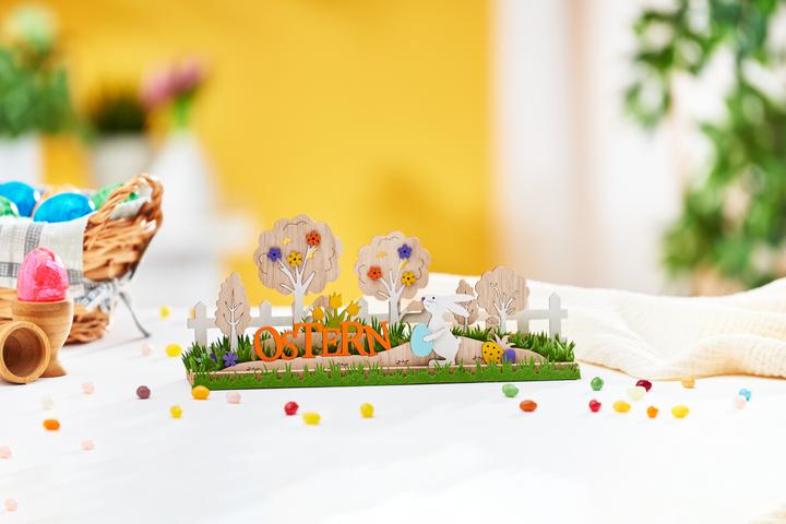 Actual product image VBS Wooden pegboard motif "Easter landscape", 16 pcs. (16 x)