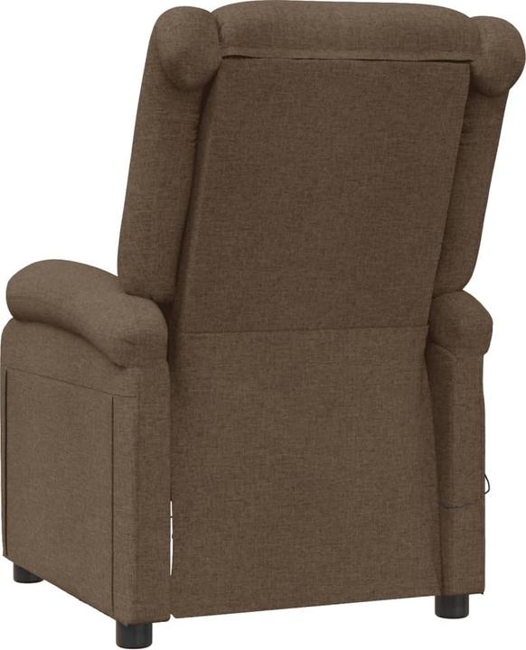 Actual product image VidaXL Massage armchair TV armchair Relax armchair Recliner armchair Brown fabric