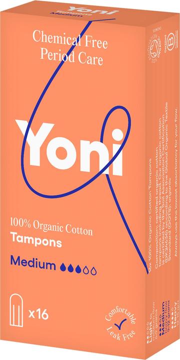 Actual product image Yoni Tampons - normal - 100 organic cotton - 16 pcs. (16 x, Regular)