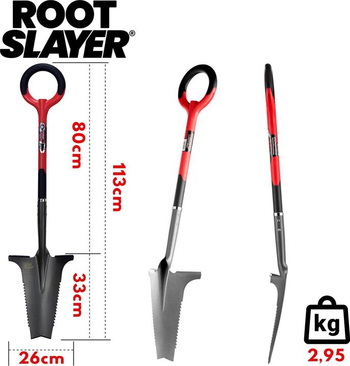 Image du produit Root Slayer Garden Spade avec lame de couteau