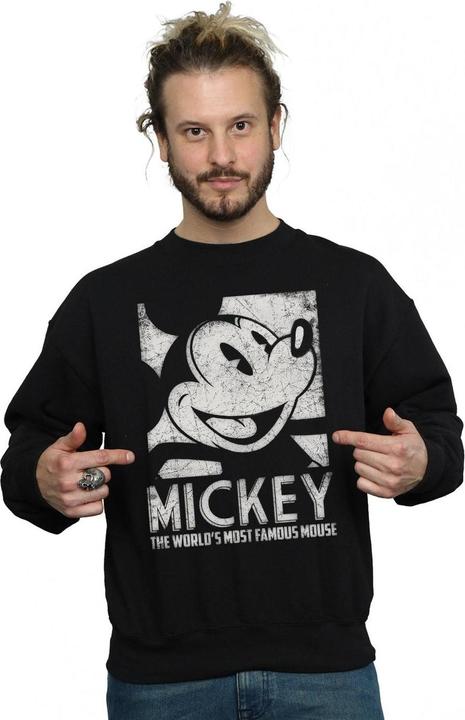 Actual product image Disney Mens Mickey Mouse Most Famous Sweatshirt (L)
