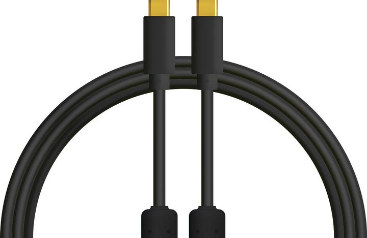 DJTechTools Chroma Cables USB-C to C 0.25m - Black (0.25 m)