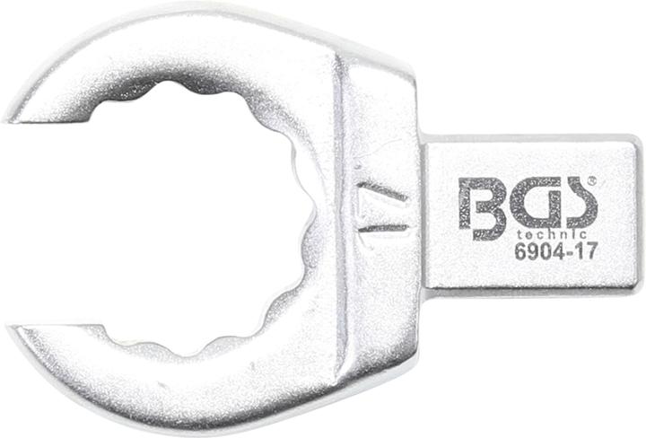 Actual product image BGS Push Fit Ring Spanner open Type 17 mm Square Size 9 x 12 mm (17 mm)