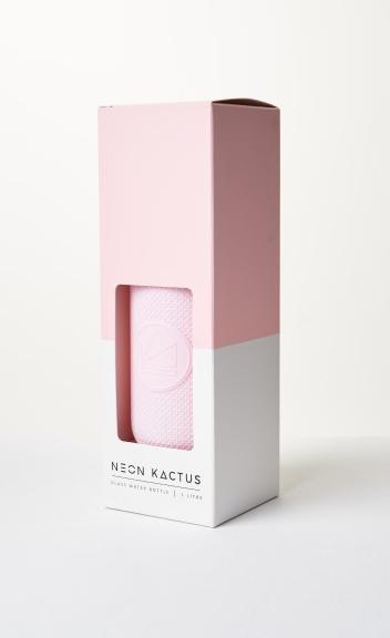 Produktbild Neon Kactus Glass Tumbler - Glas Becher mit Strohhalm (1 l)