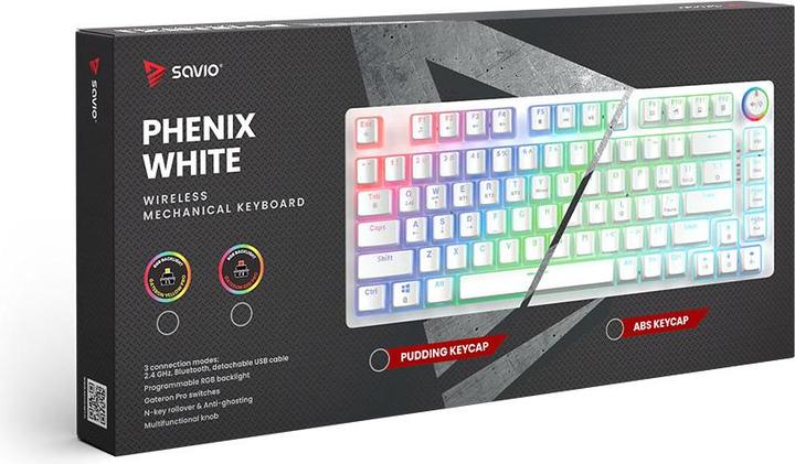 Immagine prodotto Savio Phenix White Gat Yellow (Ing. Int., Cablato, Senza fili)