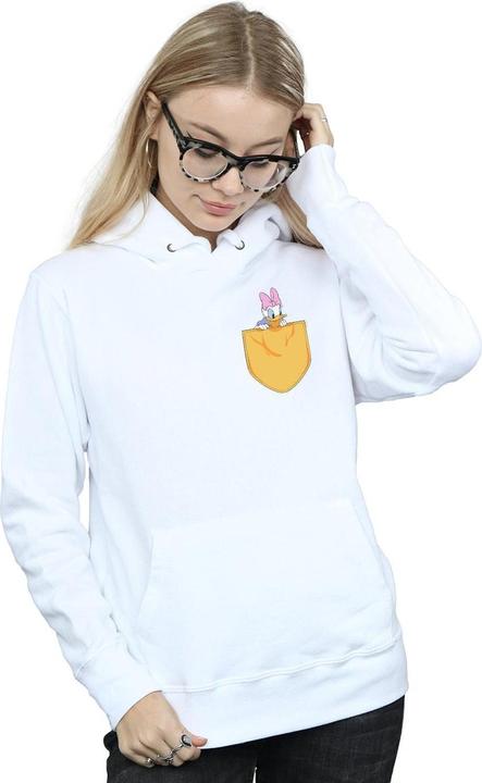 Actual product image Disney Womens/Ladies Daisy Duck Faux Pocket Hoodie (S)