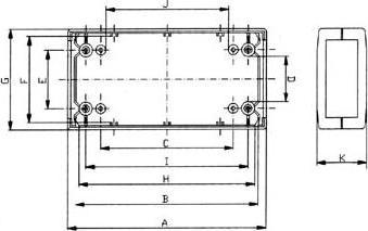 Actual product image Velleman HOUSING - PLASTIC INJECTION COASTING - DARK GREY - 150 x 80 x 45 mm (Housing)