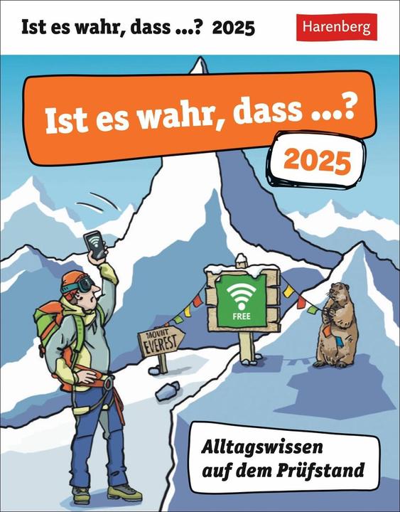 Produktbild Harenberg Ist es wahr, dass...? Tagesabreisskalender 2025 - Alltagswissen auf dem Prüfstand (Harter Einband, Deutsch)
