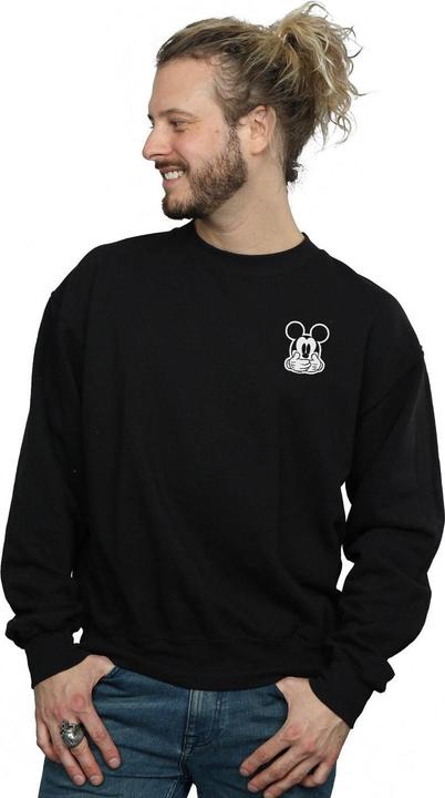 Actual product image Disney Mens Mickey Mouse Dont Speak Breast Print Sweatshirt (4XL)