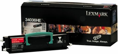 Produktbild Lexmark 34036HE Toner 6.000 Seiten Schwarz E 330 340 (BK)