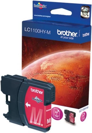 Produktbild Brother LC-1100HYMBPDR Tintenpatrone magenta 750 Seiten 10.1ml Magenta MFC 6490 C (M)
