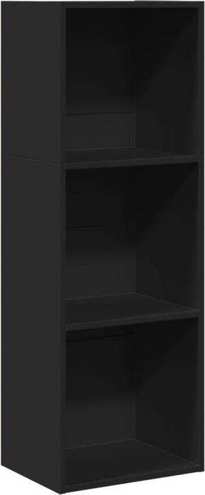 Actual product image VidaXL Bücherregal Standregal Büroregal Aktenregal Aufbewahrungsregal Schwarz (40 x 30 x 114 cm)