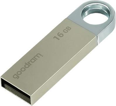 Actual product image Goodram 16GB USB 2.0 - 16 GB - USB Type-A - 2.0 - 20 MB/s - Rotating ring - Black - Silver (16 GB, USB-A, USB 2.0)