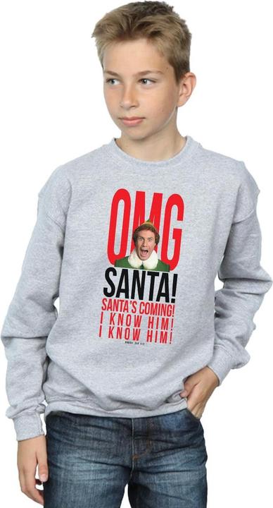 Immagine prodotto Elf OMG Santa I Know Him Felpa Ragazzi (152, 158)