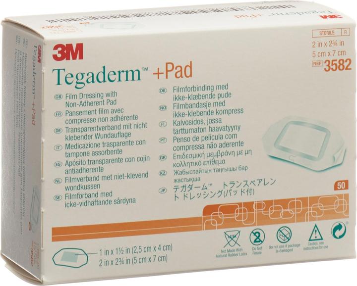3M Tegaderm + Pad, Wundkissen 2.5 x 4.0cm (50 x)