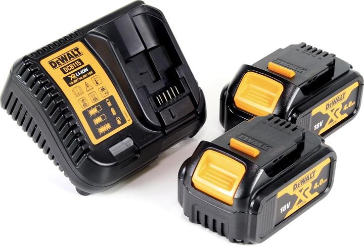 Image du produit DeWalt Souffleur à batterie DCV 100 M2 18 V + 2 x batterie DCB 182 4,0 Ah + chargeur DCB 115 (Fonctionnement sur batterie, Souffleur de feuilles)
