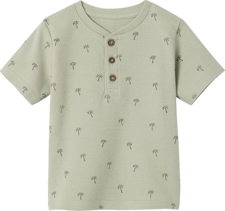 Vertbaudet Bio-Kollektion: Baby T-Shirt aus Waffelpikee mit Palmen