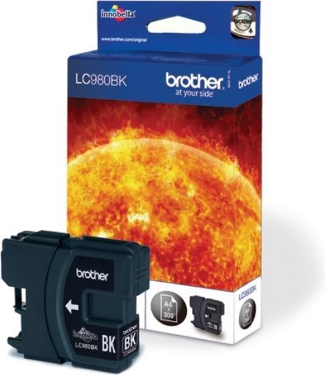 Actual product image Brother LC980BK ink cartridge black 300 pages ISO/IEC 24711 6 ml black DCP 145 C (FC)