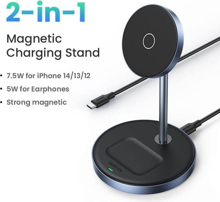 Actual product image Ugreen Wireless charger 2in1 90668 (20 W)