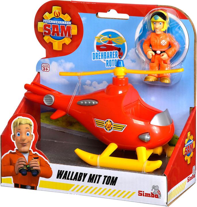 Produktbild Simba Brandweerman Sam Wallaby Helikopter met Tom Thomas