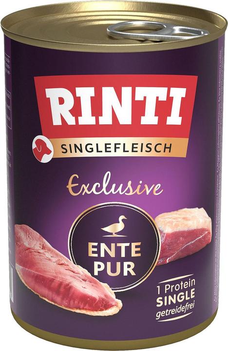 Produktbild Rinti Singlefleisch Ente PUR, 400g (Adult, 1 Stk., 400 g)