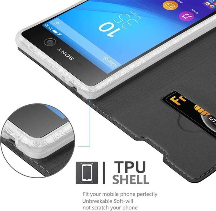 Actual product image Cadorabo Book Classy Style Cover (Sony Xperia M5)