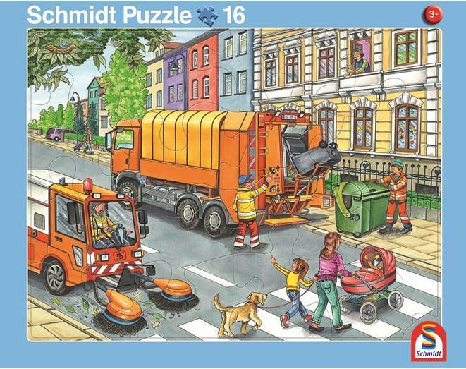 Produktbild Schmidt Spiele Schmidt 2 Rahmenpuzzle 16/24T Müll/Baustelle (24 Teile)