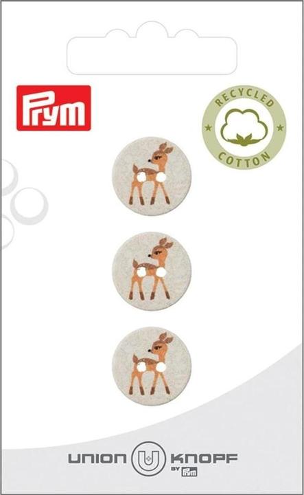 Produktbild Prym Knöpfe Rehkitz 15 mm, 3 Stück, Crème