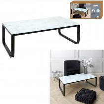 Produktbild Home Deco Factory Couchtisch aus Marmorglas weiss