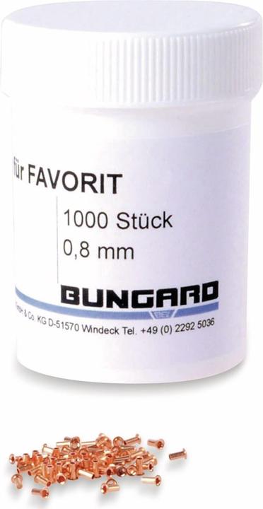 Actual product image Bungard Through-hole rivets, 0.8, 1000 pieces
