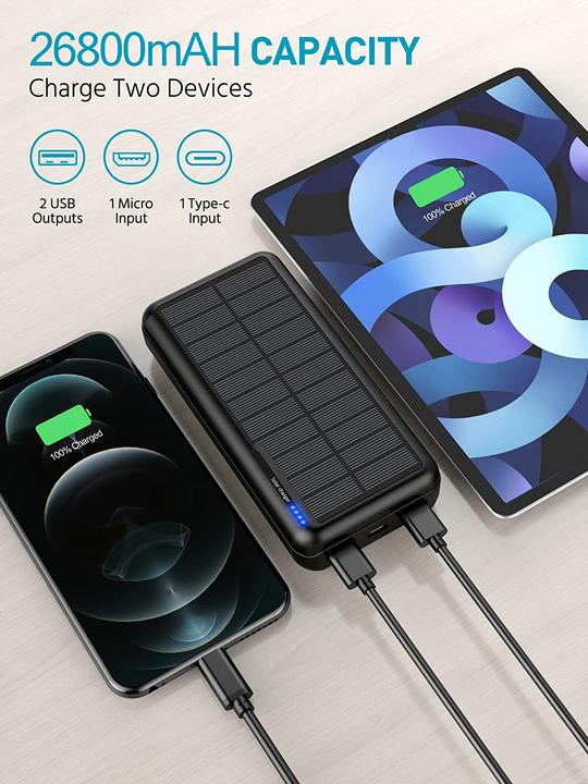 Produktbild Diaidiai Solar Powerbank 26800mAh