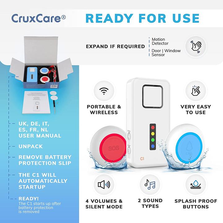 Produktbild CruxCare Pflegerruf-Set C1