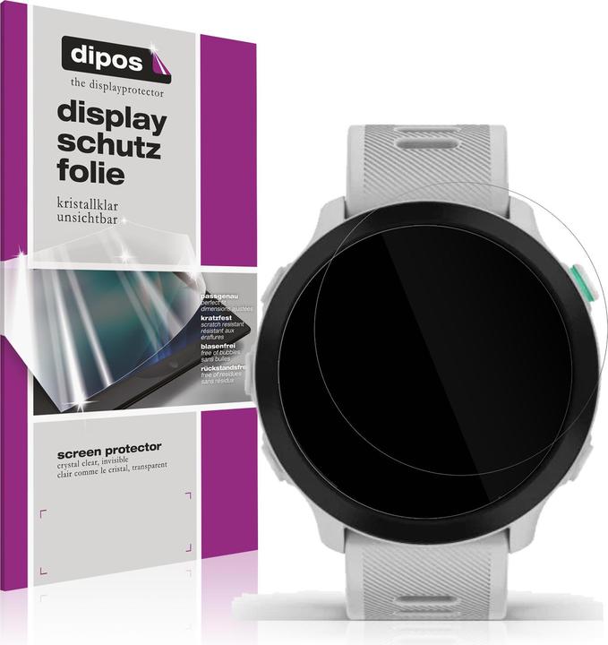 Dipos Film de Protection d’écran Crystalclear pour Garmin Forerunner 55