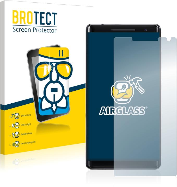 Actual product image BROTECT AirGlass Glass (1 Piece, Nokia 8 Sirocco)
