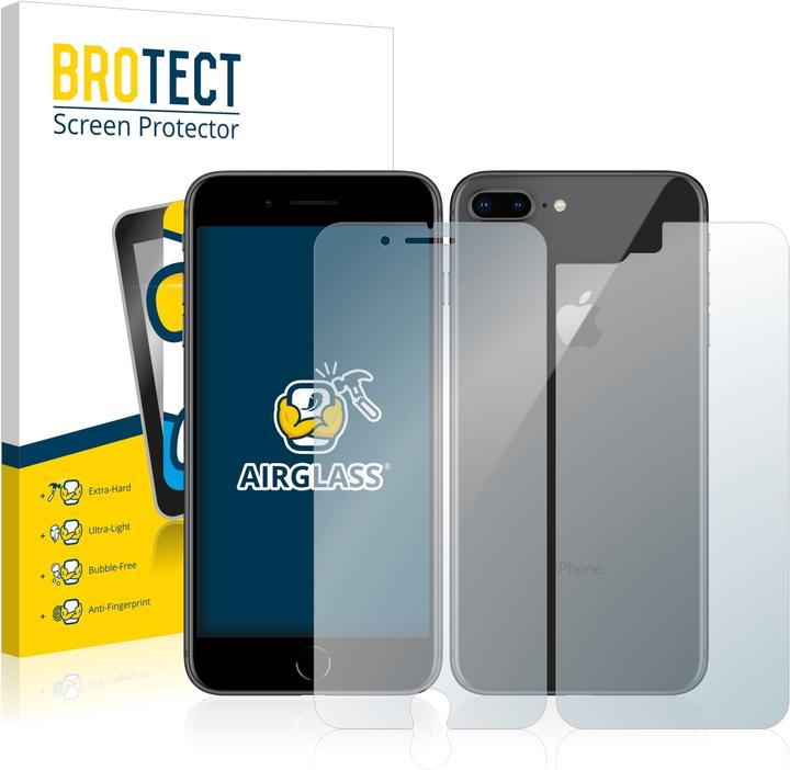 Produktbild BROTECT AirGlass Panzerglasfolie (1 Stück, Apple iPhone 8 Plus)