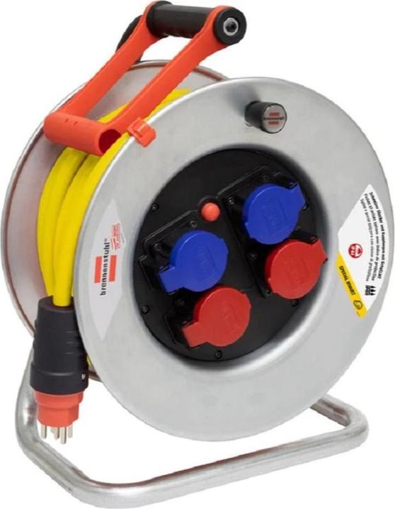 Immagine prodotto Brennenstuhl Tamburo per cavi Garant SK 320, 25m AT-N07V3V3-F 5G2.5, 400V/16A, 2xT25/23, IP55 (25 m, 2.50 mm².)