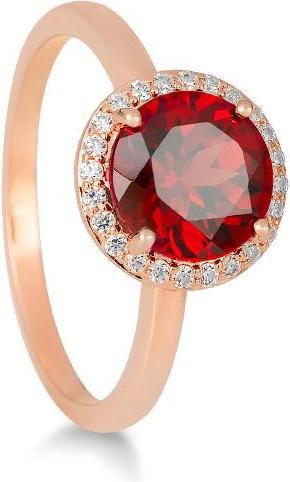Immagine prodotto Breuning ANELLO - E.GRANAT/BRILL. 0,156 Ct. H/si (54, Oro 750/18 K)