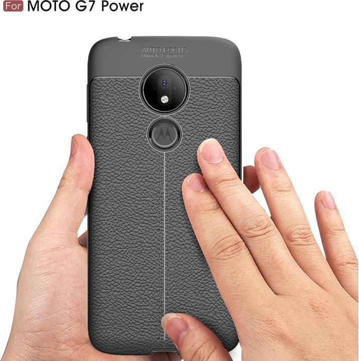 Produktbild Screenguard Motorola Moto G7 Power Hülle Leather Design TPU Cover (Motorola Moto G7 Power)