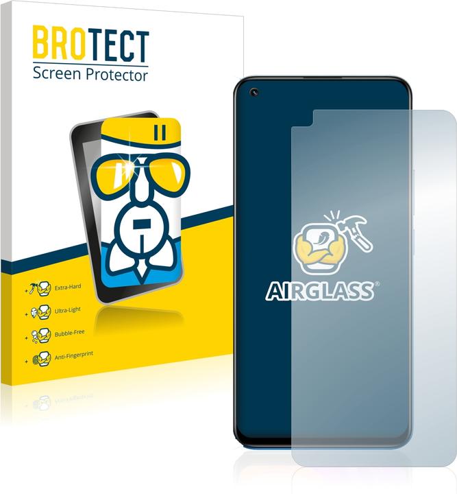 Actual product image BROTECT AirGlass Glass (1 Piece, realme 8)
