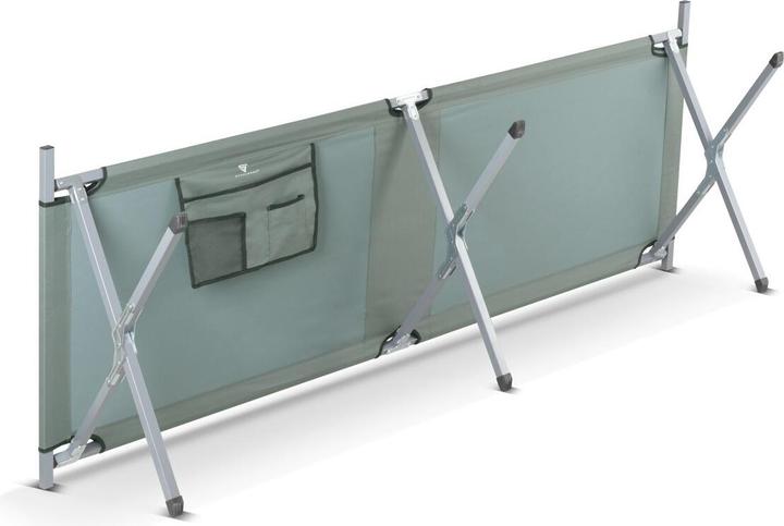 Image du produit Stahlwerk Chaise longue de camping 150 kg 190x63 cm Lit de camp Lit pliant de camping